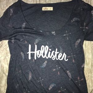 Navy blue hollister shirt